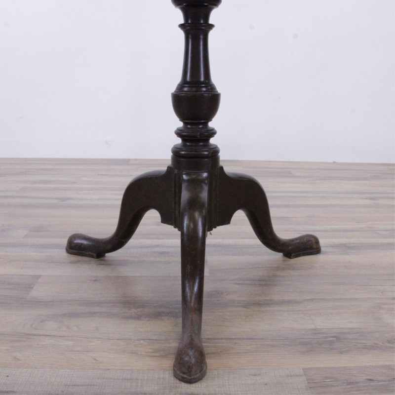 George II Mahogany Wine Table- Oak Pie Stand
