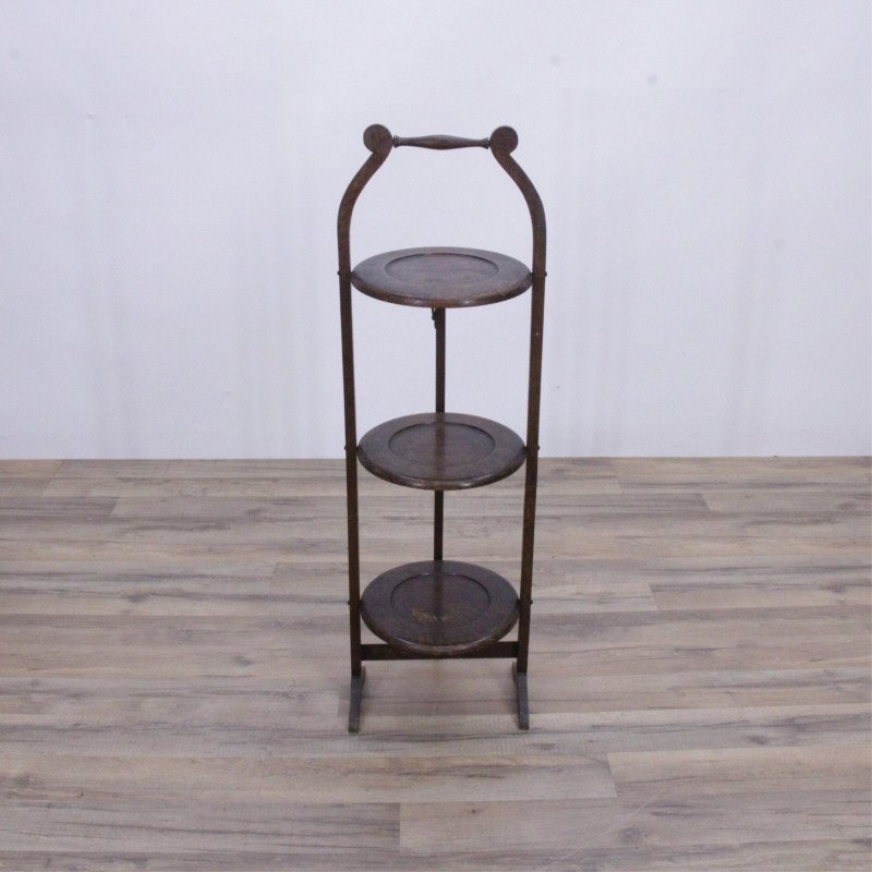 George II Mahogany Wine Table- Oak Pie Stand