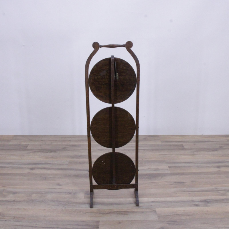George II Mahogany Wine Table- Oak Pie Stand