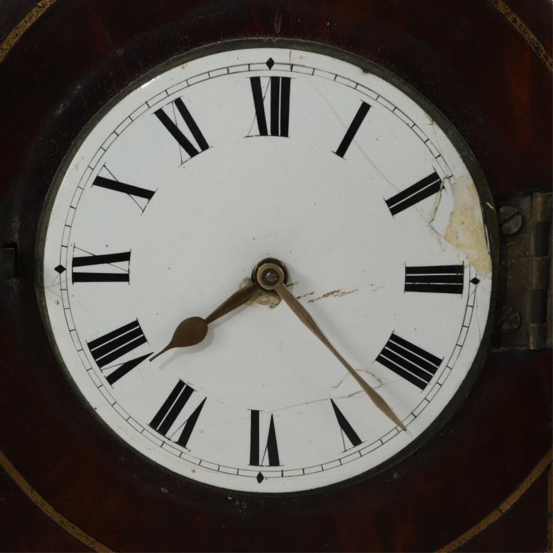 Regency Clock, Tea Caddy, Treen Box &amp; Bucket