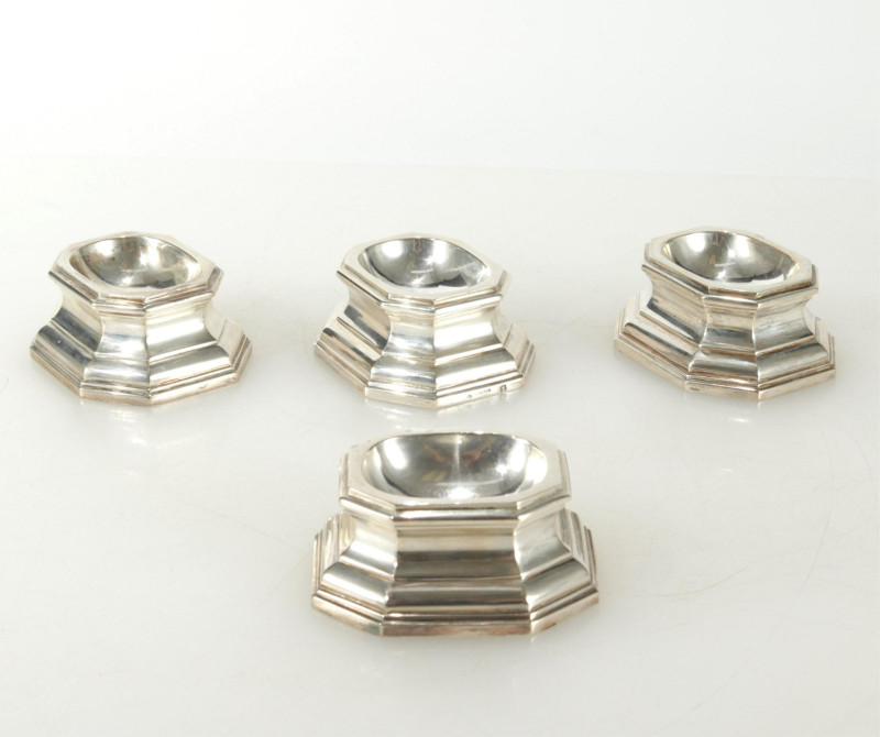 Four A. Peter .950 Silver Open Salts