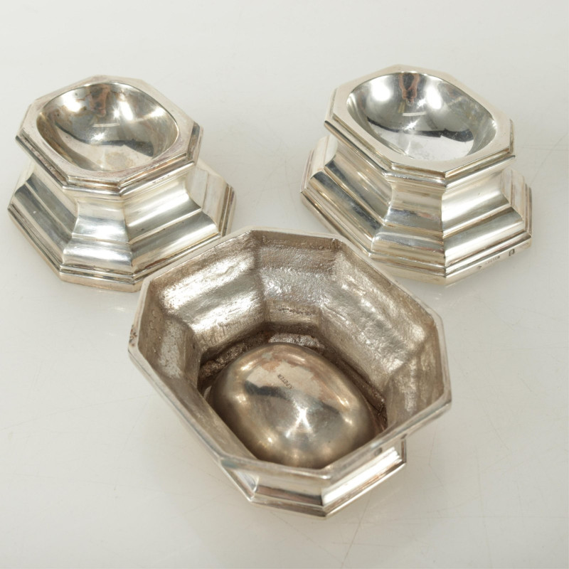 Four A. Peter .950 Silver Open Salts