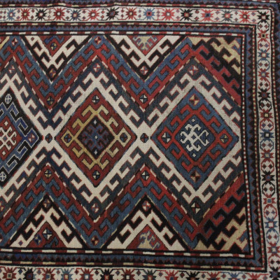 Antique Caucasian Karabakh Carpet 3-10 x 6-9