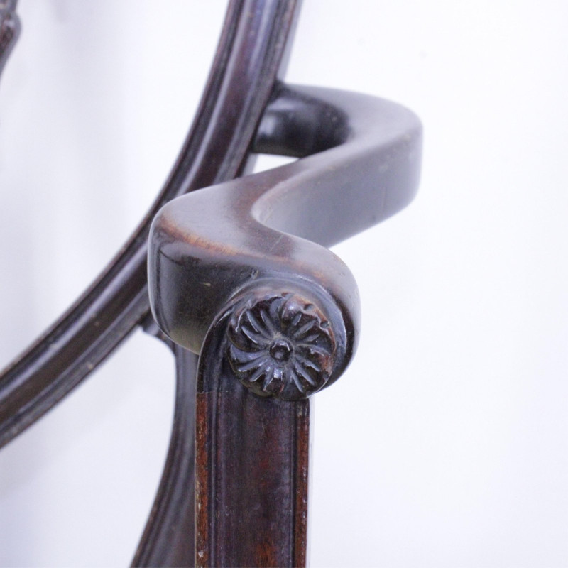 Pair George III Style Shieldback Armchairs