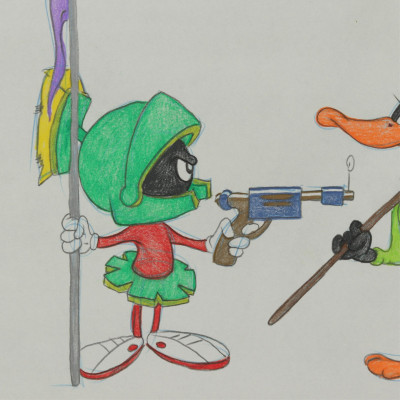 VIRGIL ROSS - MARVIN MARTIAN DAFFY DUCK - DRAWING