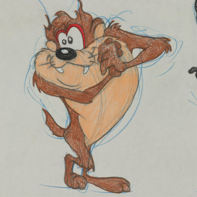 VIRGIL ROSS - TASMANIAN DEVIL DAFFY DUCK - DRAWING