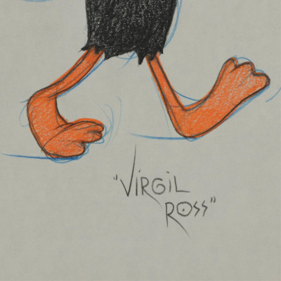 VIRGIL ROSS - TASMANIAN DEVIL DAFFY DUCK - DRAWING