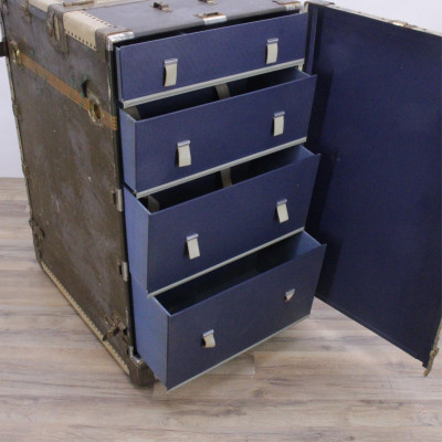 Hartmann Turn Table Steamer Trunk Wardrobe