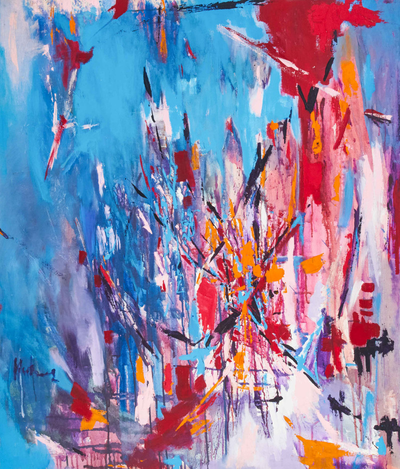 Gene Hutner - Untitled (Abstract Composition)