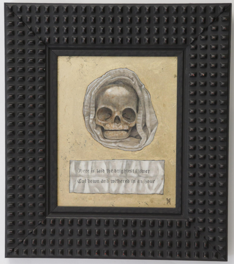 Scott Holloway, &quot;Here is Laid…&quot;, Oil/Gold Leaf