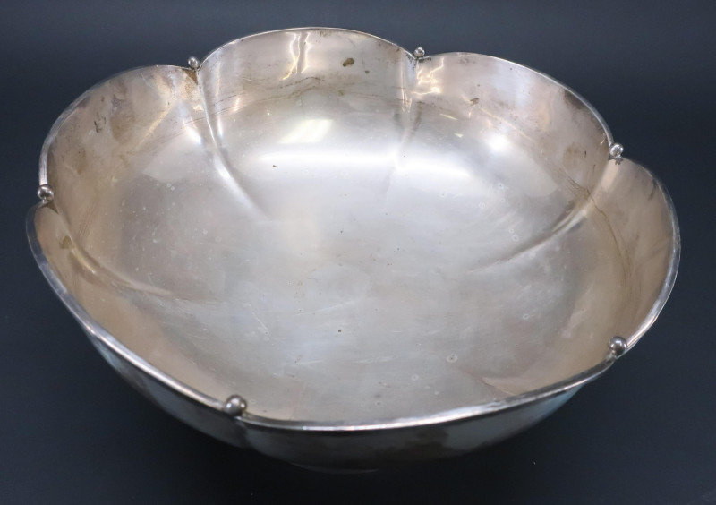 Sterling Silver Bowl on Open Work Pedestal