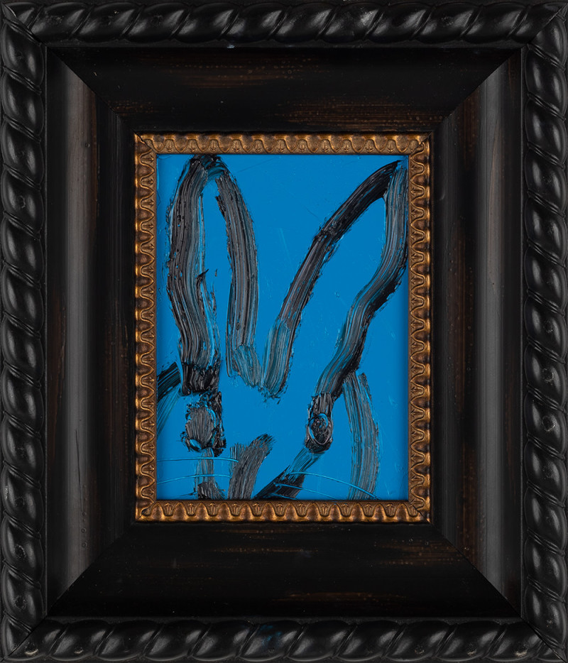 Hunt Slonem Untitled (cerulean blue bunny)
