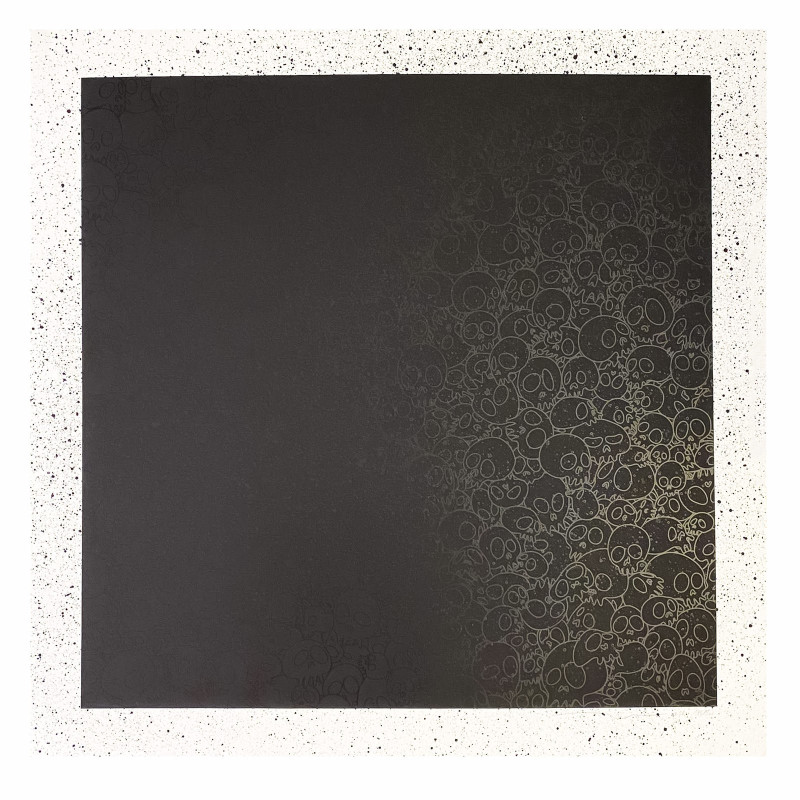 Takashi Murakami TM/KK For BLM Black Skulls Square