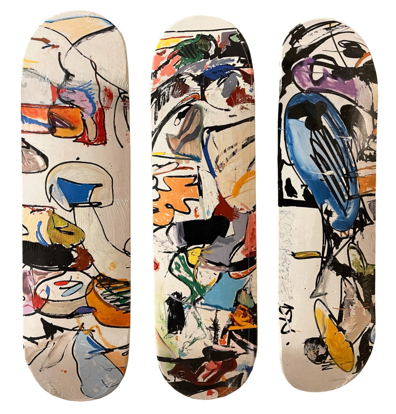 Eddie Martinez Set of Three Skate Decks