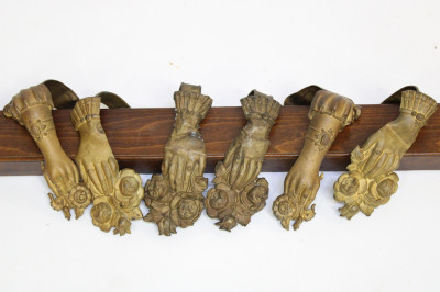 Gilt Tin Repousse Valances &amp; Tie Backs