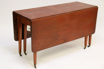 Federal Birch &amp; Maple Dropleaf Table, E 19th C.