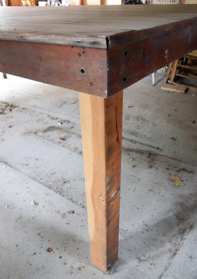 Oversized Enormously Large Pine Work Table