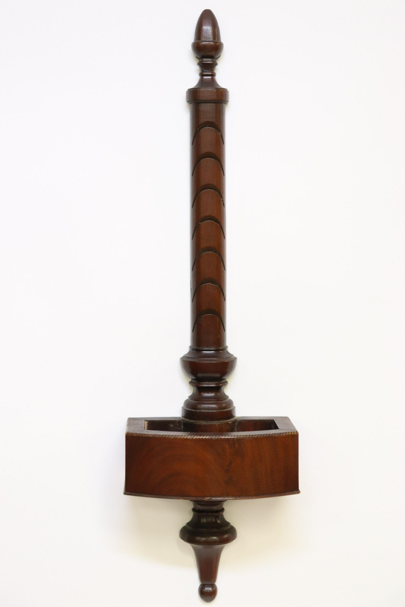 Unusual Mahogany Letter Rack/Planter