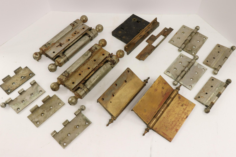 Group Large Size Metal &amp; Brass Hinges, Lock