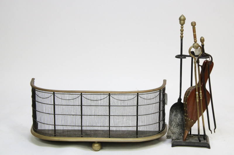 Hearth Equipment, incl. 19th C. Federal Fender