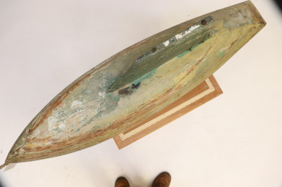 Large Vintage Handmade Ships Hull