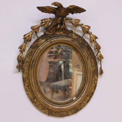 Gilt Carved Bracket &amp; Mirror with Eagle, 19/20 C.
