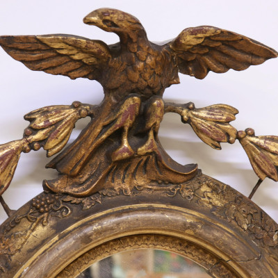 Gilt Carved Bracket &amp; Mirror with Eagle, 19/20 C.
