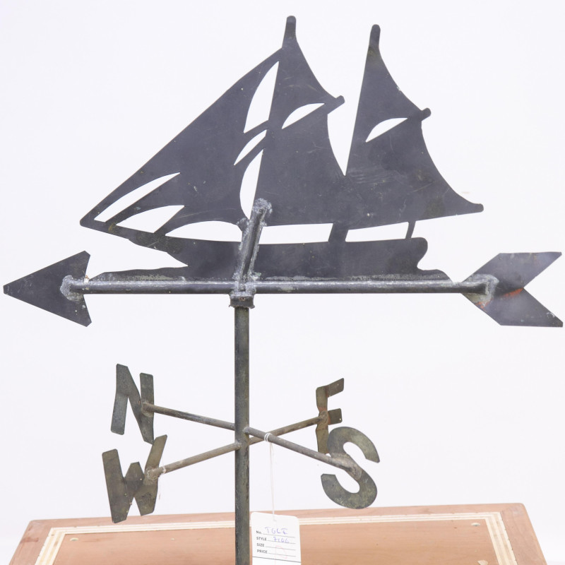 Sheet Metal Ship Weathervane &amp; Directional