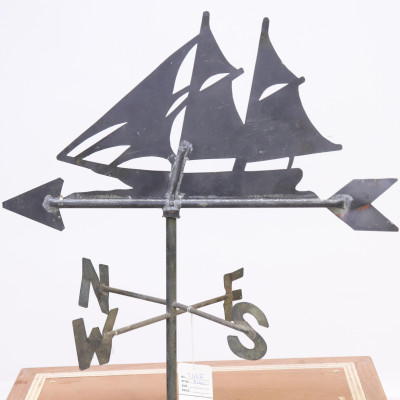 Sheet Metal Ship Weathervane &amp; Directional