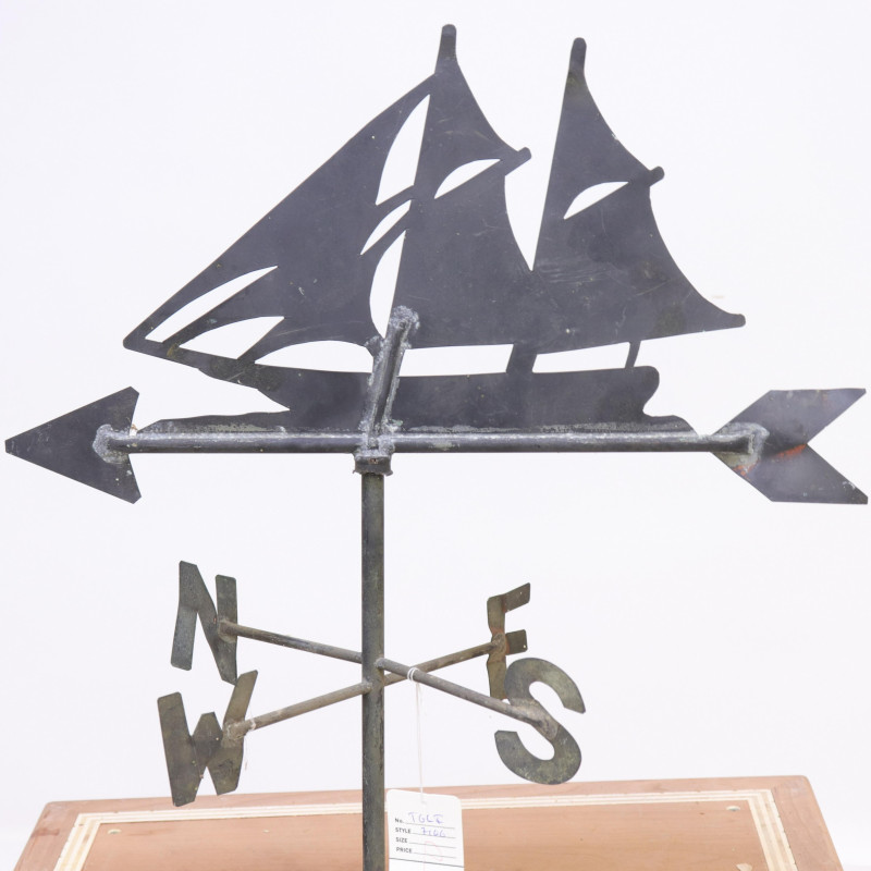 Sheet Metal Ship Weathervane &amp; Directional