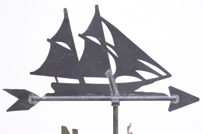 Sheet Metal Ship Weathervane &amp; Directional