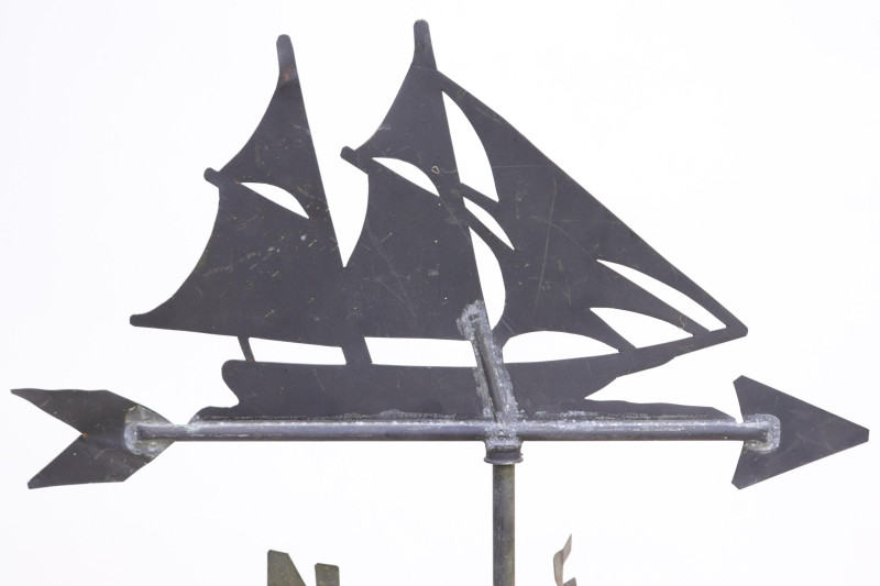 Sheet Metal Ship Weathervane &amp; Directional