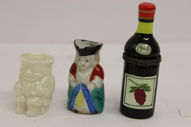 12 Porcelain Boxes &amp; 6 Toby Jugs