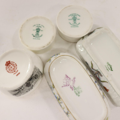 12 Porcelain Boxes &amp; 6 Toby Jugs