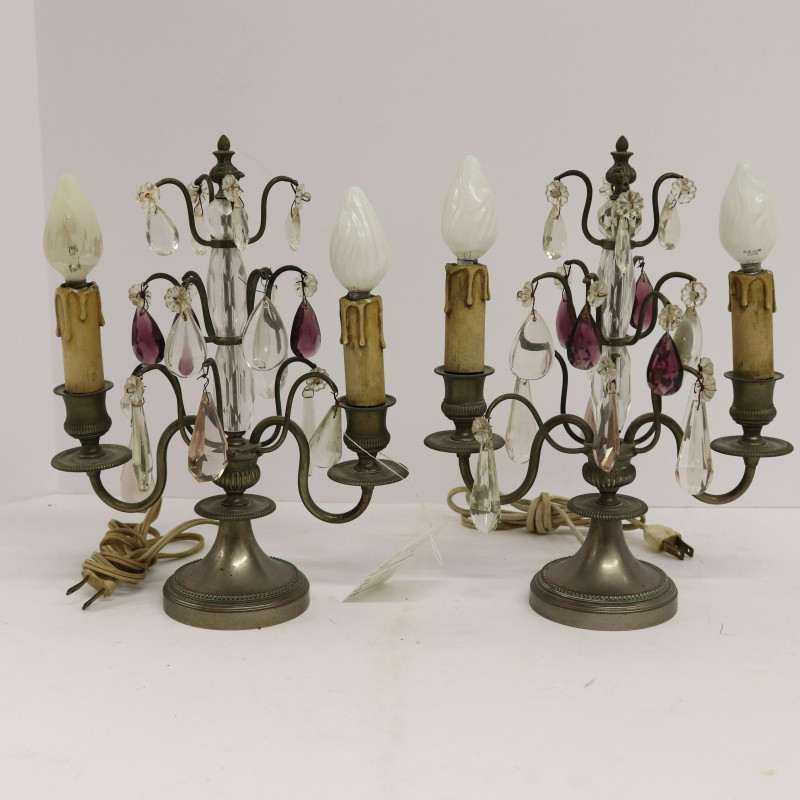 2 Pair 2-Light Girandoles