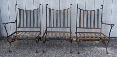 3-Piece Sectional Wrought Iron Settee