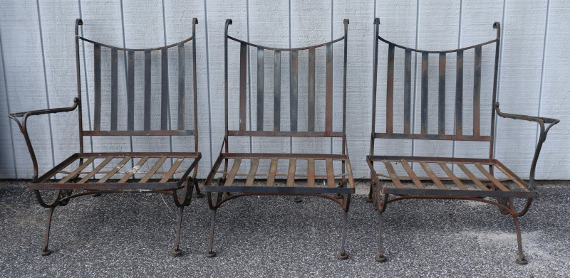 3-Piece Sectional Wrought Iron Settee