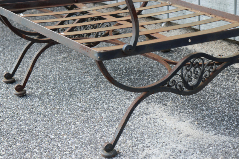 3-Piece Sectional Wrought Iron Settee