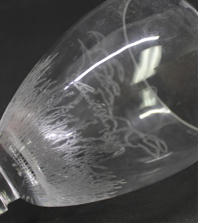 8 Richard E Bishop Etched Wildlife Glasses
