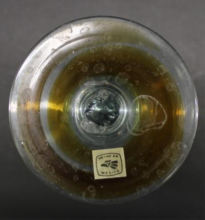 10 Mexican Hand Blown Margarita Glasses
