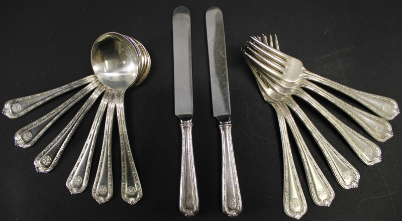 International Silver Co. Flatware, monogramed &quot;M&quot;