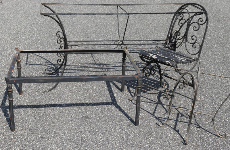 4 Pc. Wrought Iron Patio Furniture