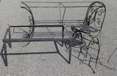 4 Pc. Wrought Iron Patio Furniture