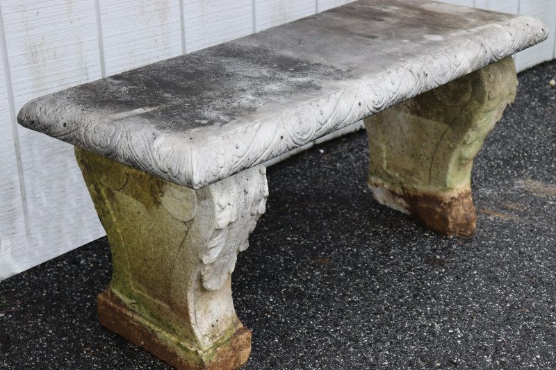 2 Marble Garden Benches