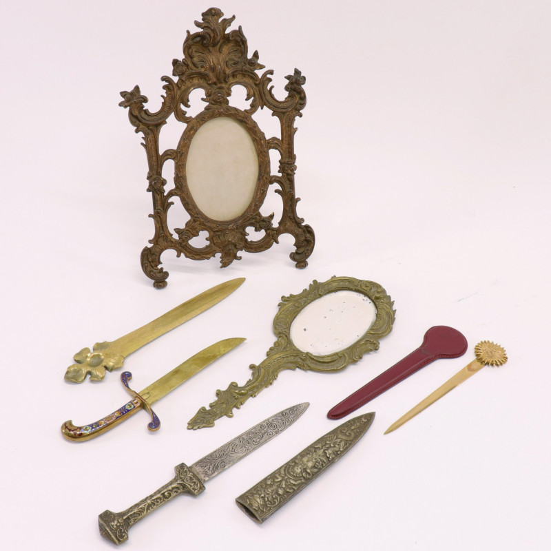 6 Art Nouveau &amp; Other Metal Items