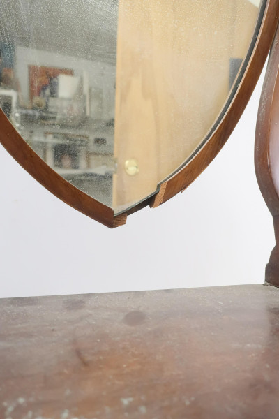 Japanese Lacquer Jewelry Cabinet &amp; Shaving Stand