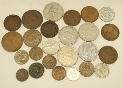 Group with Watch, Clock &amp; Coins