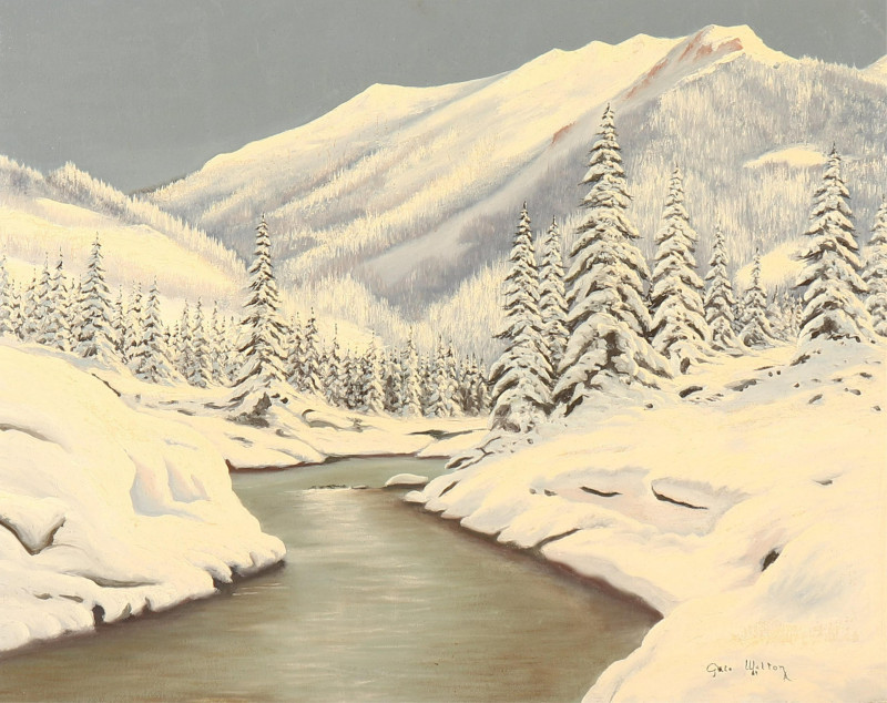 Gale Walton, Winter Scene, 1964, O/M
