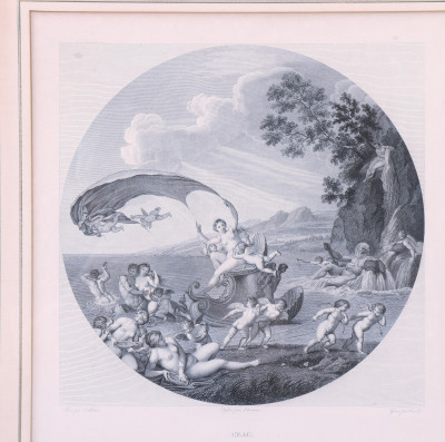 4 French Black &amp; White Engravings