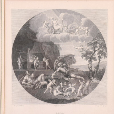 4 French Black &amp; White Engravings
